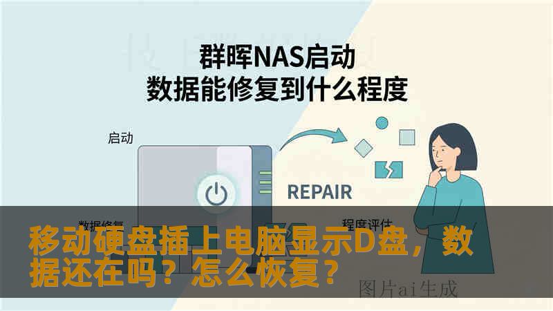 移动硬盘插上电脑显示D盘，数据还在吗？怎么恢复？