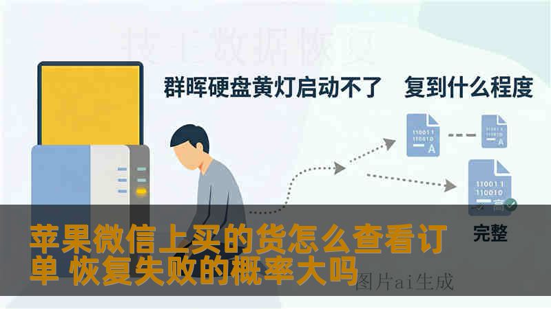 苹果微信上买的货怎么查看订单 恢复失败的概率大吗
