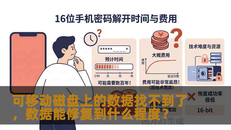 可移动磁盘上的数据找不到了，数据能修复到什么程度？