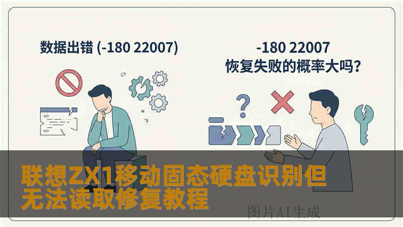 联想ZX1移动固态硬盘识别但无法读取修复教程 联想ZX1移动固态硬盘识别但无法读取修复教程
