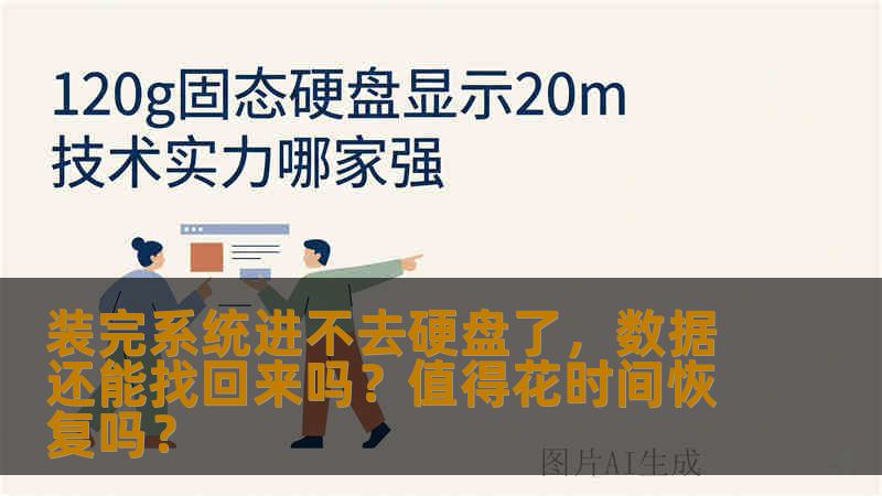 装完系统进不去硬盘了,数据还能找回来吗?值得花时间恢复吗? 装完系统进不去硬盘了,数据还能找回来吗?值得花时间恢复吗?