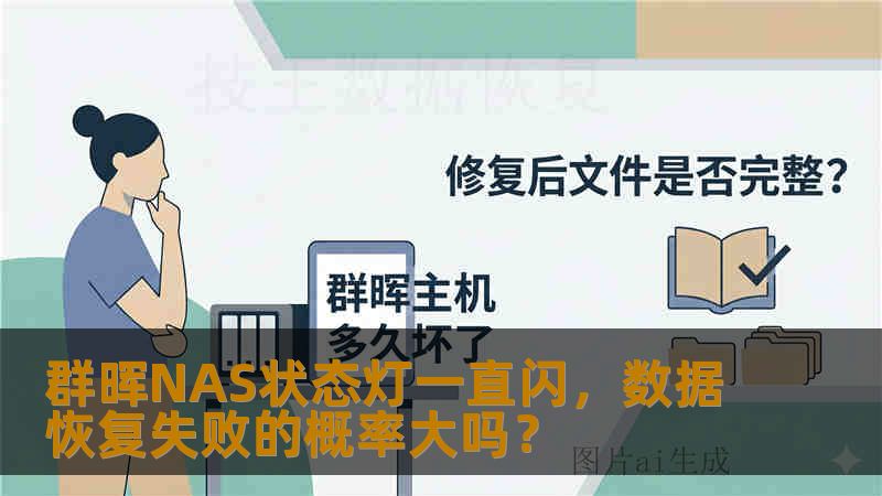 群晖NAS状态灯一直闪，数据恢复失败的概率大吗？