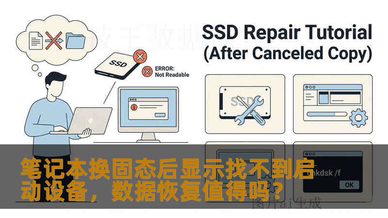 笔记本换固态后显示找不到启动设备，数据恢复值得吗？