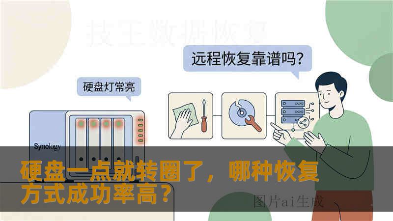 硬盘一点就转圈了，哪种恢复方式成功率高？
