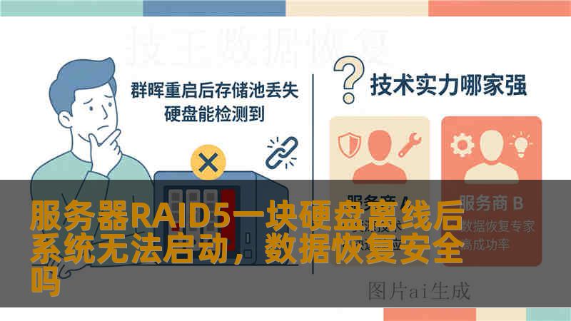 服务器RAID5一块硬盘离线后系统无法启动，数据恢复安全吗