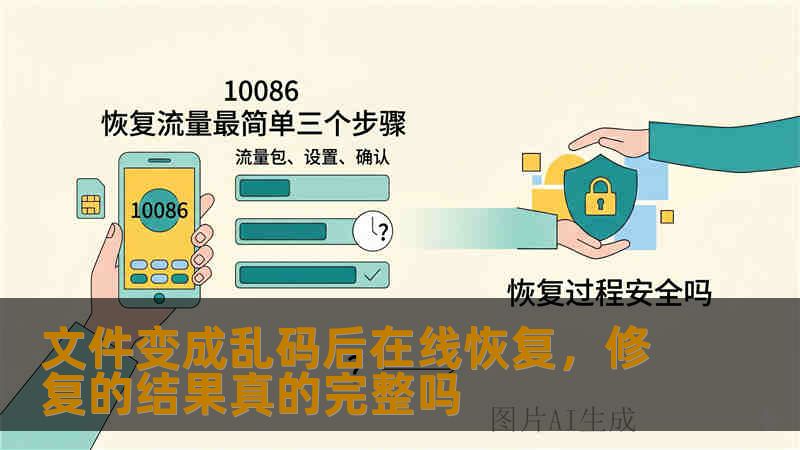 文件变成乱码后在线恢复，修复的结果真的完整吗