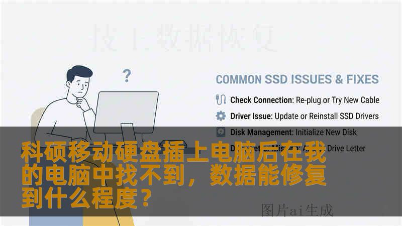 科硕移动硬盘插上电脑后在我的电脑中找不到，数据能修复到什么程度？