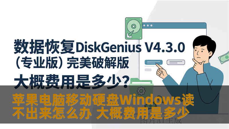 苹果电脑移动硬盘Windows读不出来怎么办 大概费用是多少