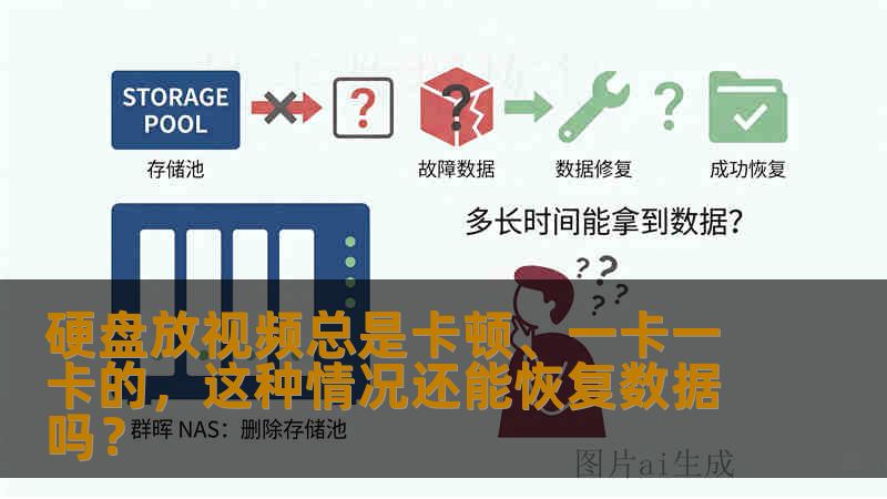 硬盘放视频总是卡顿、一卡一卡的，这种情况还能恢复数据吗？