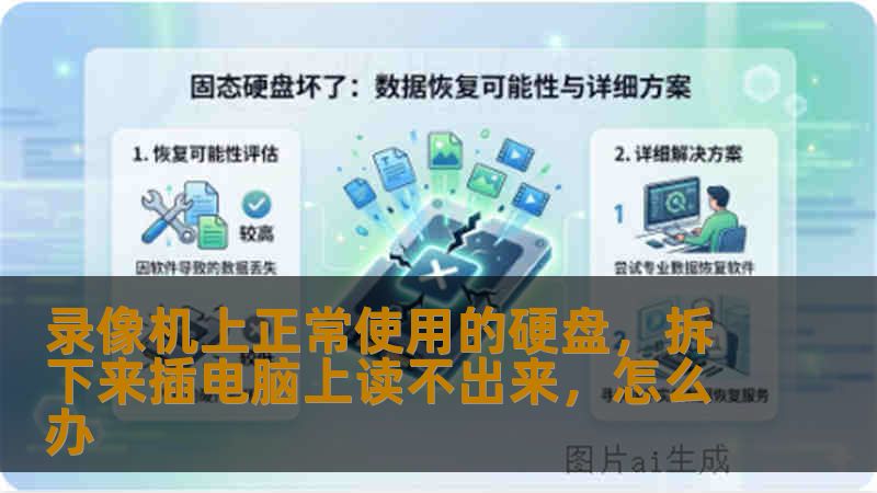 录像机上正常使用的硬盘，拆下来插电脑上读不出来，怎么办