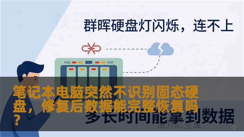 笔记本电脑突然不识别固态硬盘，修复后数据能完整恢复吗？