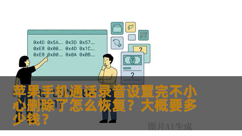苹果手机通话录音设置完不小心删除了怎么恢复？大概要多少钱？