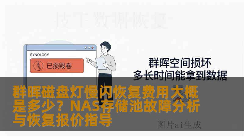 群晖磁盘灯慢闪恢复费用大概是多少？NAS存储池故障分析与恢复报价指导