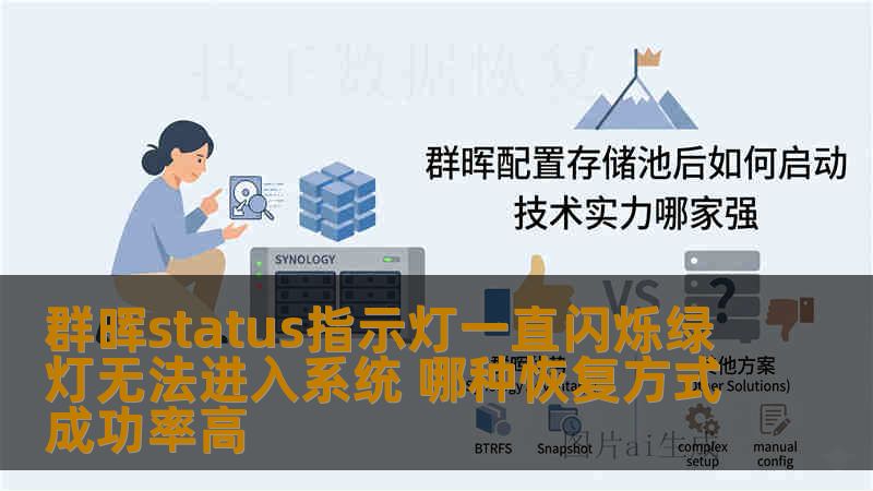 群晖status指示灯一直闪烁绿灯无法进入系统 哪种恢复方式成功率高
