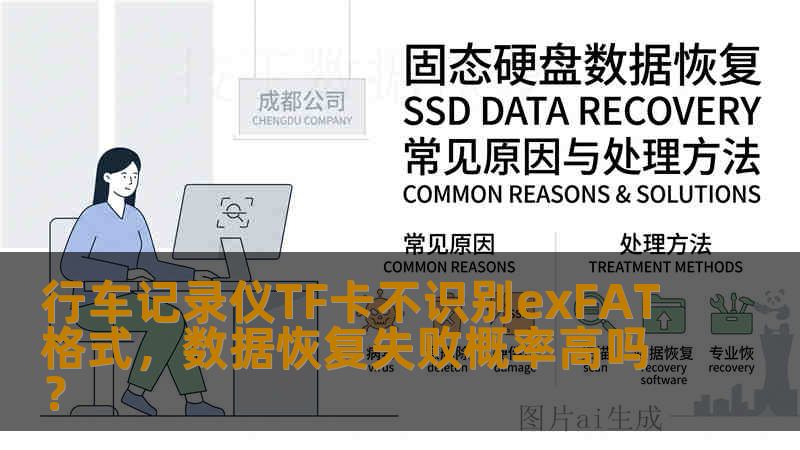 行车记录仪TF卡不识别exFAT格式，数据恢复失败概率高吗？