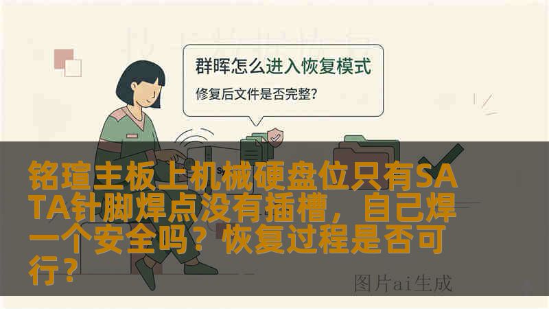 铭瑄主板上机械硬盘位只有SATA针脚焊点没有插槽，自己焊一个安全吗？恢复过程是否可行？