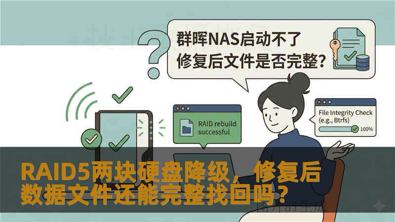 RAID5两块硬盘降级，修复后数据文件还能完整找回吗？