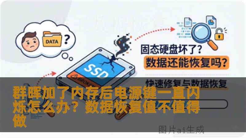 群晖加了内存后电源键一直闪烁怎么办？数据恢复值不值得做