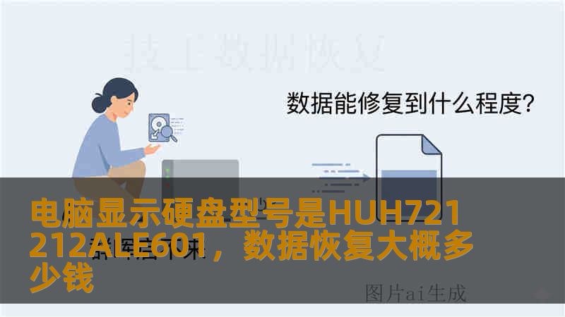 电脑显示硬盘型号是HUH721212ALE601，数据恢复大概多少钱