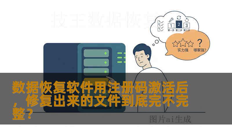 数据恢复软件用注册码激活后，修复出来的文件到底完不完整？