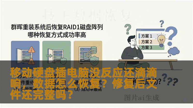 移动硬盘插电脑没反应还滴滴响,数据怎么恢复?修复后文件还完整吗? 移动硬盘插电脑没反应还滴滴响,数据怎么恢复?修复后文件还完整吗?