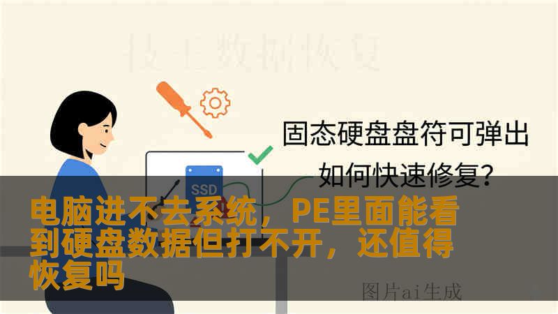 电脑进不去系统,PE里面能看到硬盘数据但打不开,还值得恢复吗 电脑进不去系统,PE里面能看到硬盘数据但打不开,还值得恢复吗
