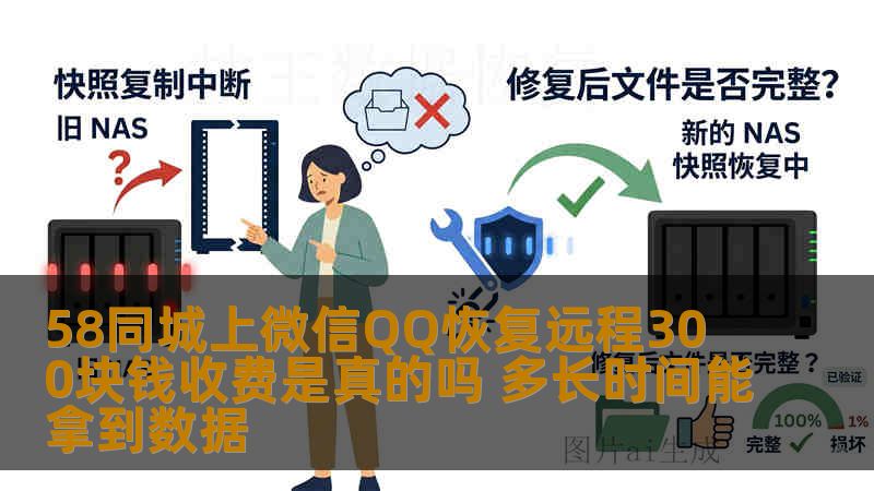 58同城上微信QQ恢复远程300块钱收费是真的吗 多长时间能拿到数据