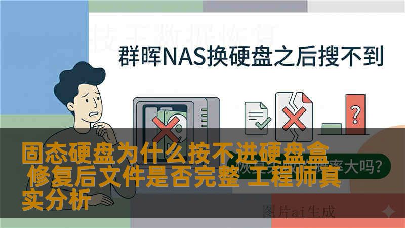 固态硬盘为什么按不进硬盘盒 修复后文件是否完整 工程师真实分析