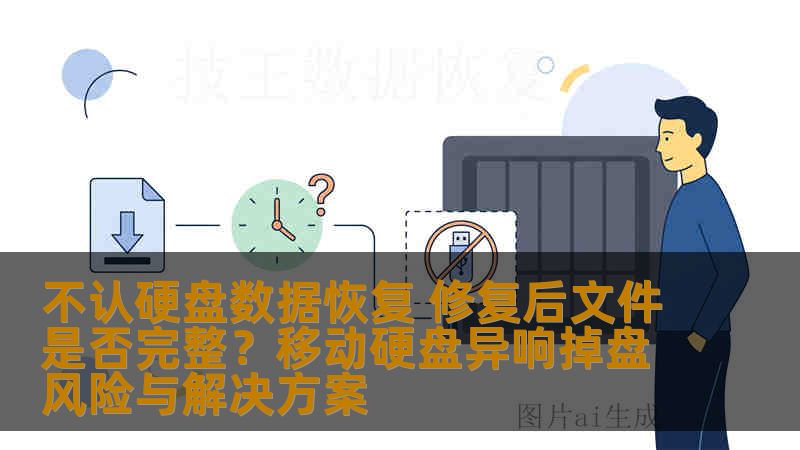 不认硬盘数据恢复 修复后文件是否完整？移动硬盘异响掉盘风险与解决方案
