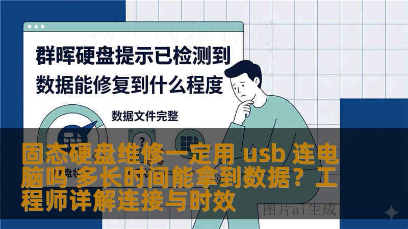 固态硬盘维修一定用 usb 连电脑吗 多长时间能拿到数据？工程师详解连接与时效