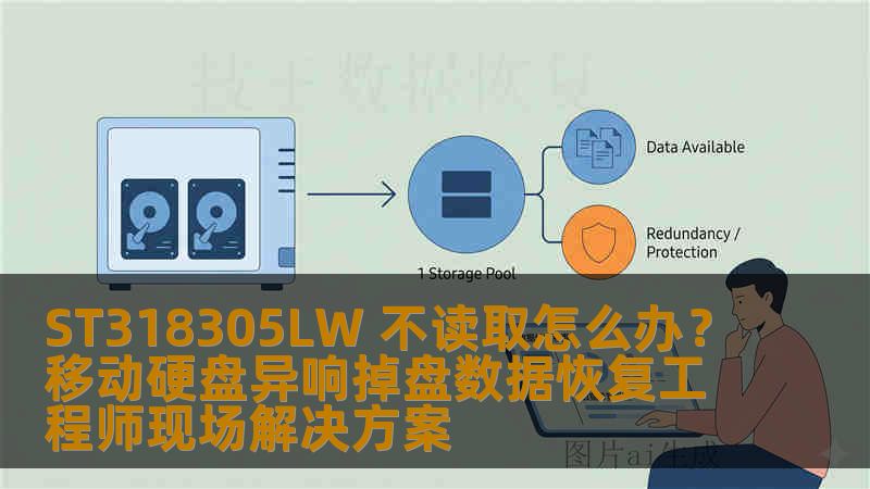ST318305LW 不读取怎么办？移动硬盘异响掉盘数据恢复工程师现场解决方案