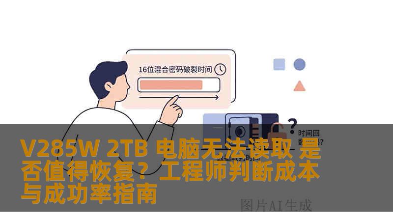 V285W 2TB 电脑无法读取 是否值得恢复?工程师判断成本与成功率指南 V285W 2TB 电脑无法读取 是否值得恢复?工程师判断成本与成功率指南