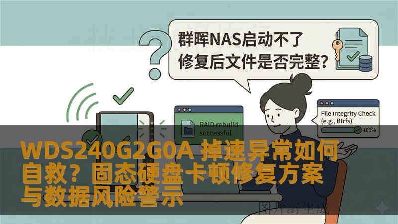 WDS240G2G0A 掉速异常如何自救？固态硬盘卡顿修复方案与数据风险警示