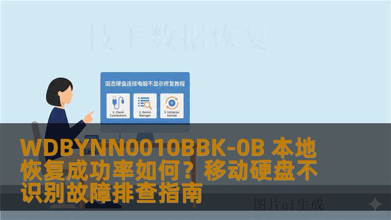 WDBYNN0010BBK-0B 本地恢复成功率如何？移动硬盘不识别故障排查指南