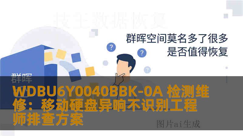WDBU6Y0040BBK-0A 检测维修:移动硬盘异响不识别工程师排查方案 WDBU6Y0040BBK-0A 检测维修:移动硬盘异响不识别工程师排查方案