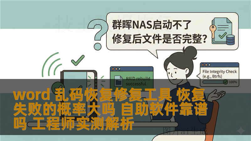 word 乱码恢复修复工具 恢复失败的概率大吗 自助软件靠谱吗 工程师实测解析