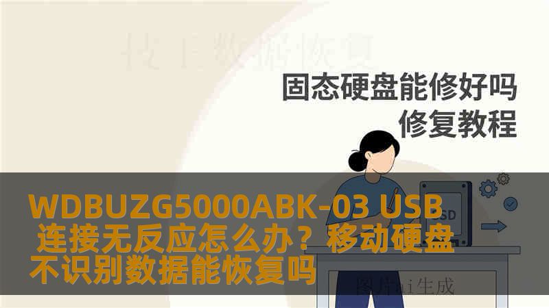 WDBUZG5000ABK-03 USB 连接无反应怎么办?移动硬盘不识别数据能恢复吗 WDBUZG5000ABK-03 USB 连接无反应怎么办?移动硬盘不识别数据能恢复吗