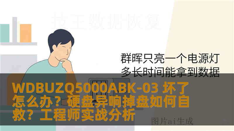 WDBUZQ5000ABK-03 坏了怎么办？硬盘异响掉盘如何自救？工程师实战分析