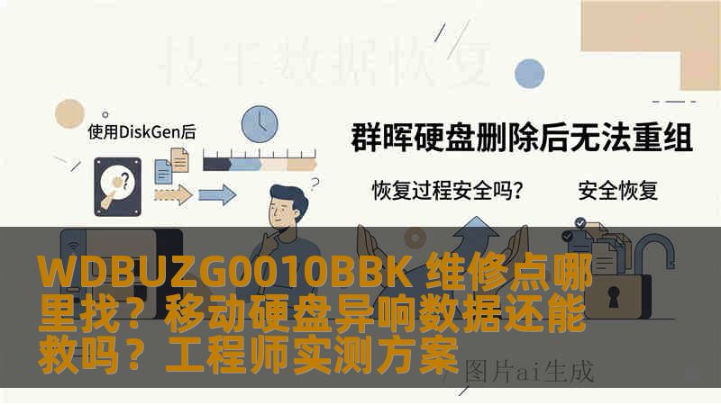 WDBUZG0010BBK 维修点哪里找？移动硬盘异响数据还能救吗？工程师实测方案