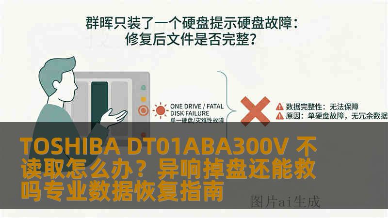TOSHIBA DT01ABA300V 不读取怎么办?异响掉盘还能救吗专业数据恢复指南 TOSHIBA DT01ABA300V 不读取怎么办?异响掉盘还能救吗专业数据恢复指南