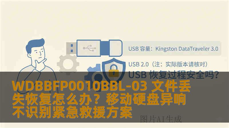 WDBBFP0010BBL-03 文件丢失恢复怎么办？移动硬盘异响不识别紧急救援方案