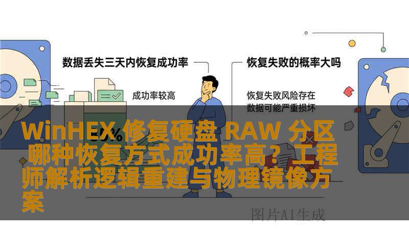 WinHEX 修复硬盘 RAW 分区 哪种恢复方式成功率高？工程师解析逻辑重建与物理镜像方案