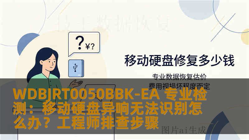 WDBJRT0050BBK-EA 专业检测：移动硬盘异响无法识别怎么办？工程师排查步骤