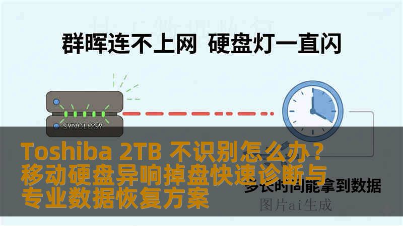 Toshiba 2TB 不识别怎么办？移动硬盘异响掉盘快速诊断与专业数据恢复方案