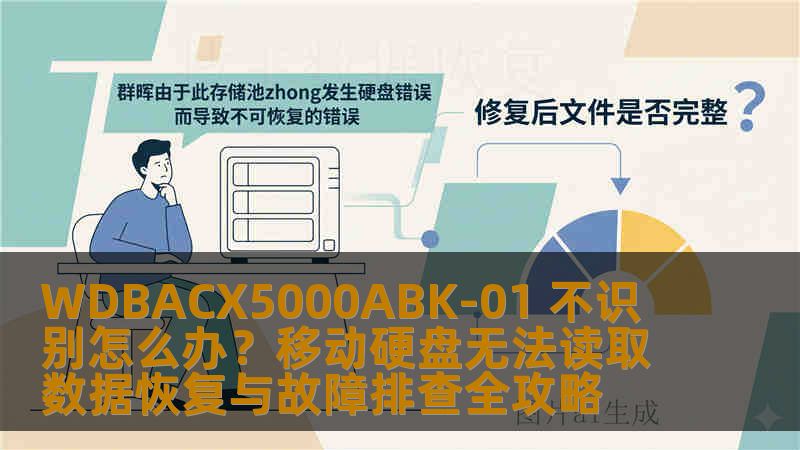 WDBACX5000ABK-01 不识别怎么办？移动硬盘无法读取数据恢复与故障排查全攻略