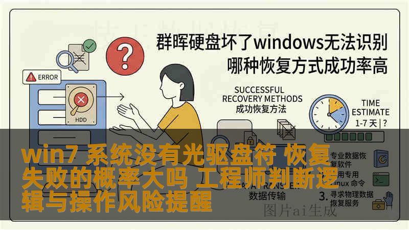 win7 系统没有光驱盘符 恢复失败的概率大吗 工程师判断逻辑与操作风险提醒