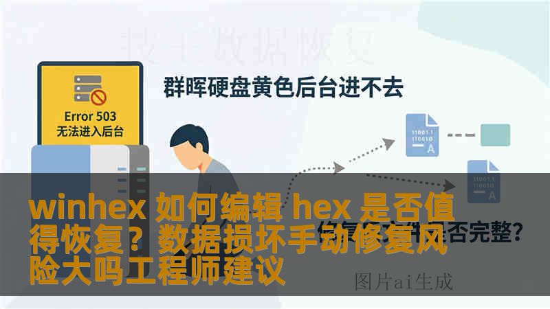 winhex 如何编辑 hex 是否值得恢复？数据损坏手动修复风险大吗工程师建议