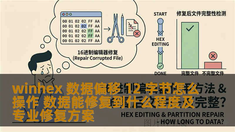winhex 数据偏移 12 字节怎么操作 数据能修复到什么程度及专业修复方案