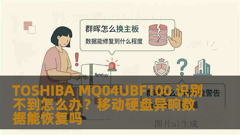 TOSHIBA MQ04UBF100 识别不到怎么办？移动硬盘异响数据能恢复吗