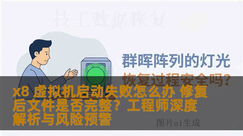 x8 虚拟机启动失败怎么办 修复后文件是否完整？工程师深度解析与风险预警